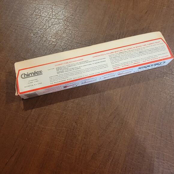 Vintage Chimfex Chimney Fire Extinguisher New Open box - Picture 7 of 11